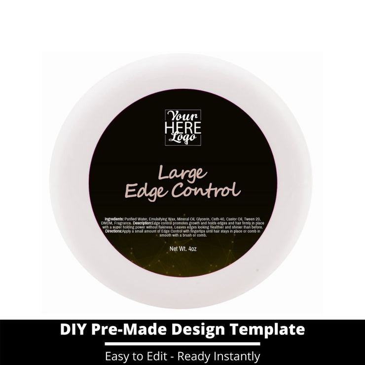 Large Edge Control Top Label Template 83