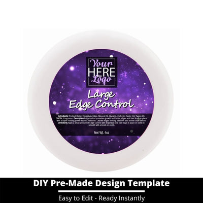 Large Edge Control Top Label Template 205
