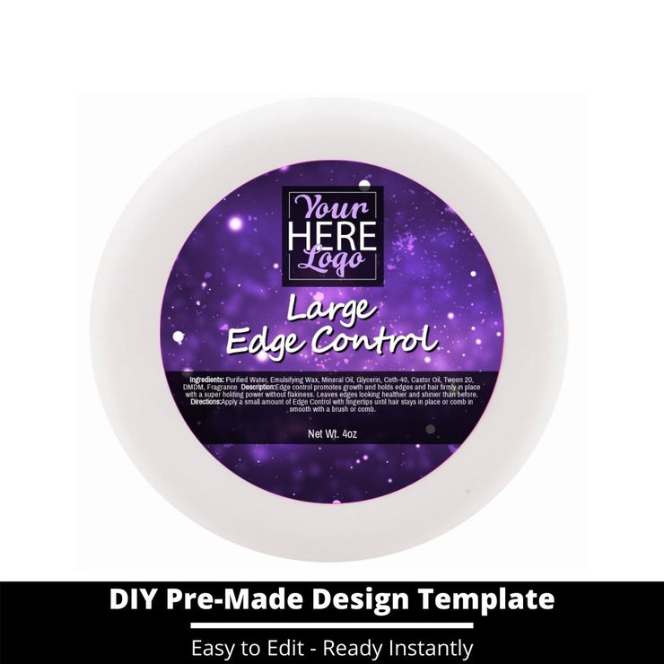 Large Edge Control Top Label Template 205