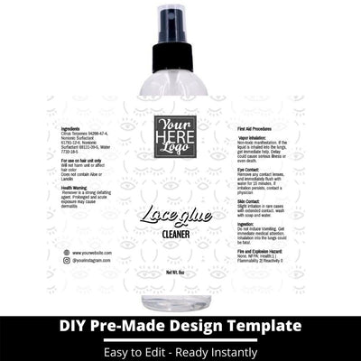 Lace Glue Cleaner Template 250