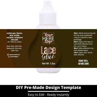 Lace Glue Template 9