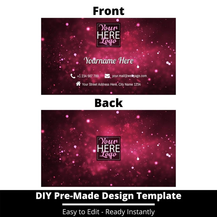 Business Card Design Template 206