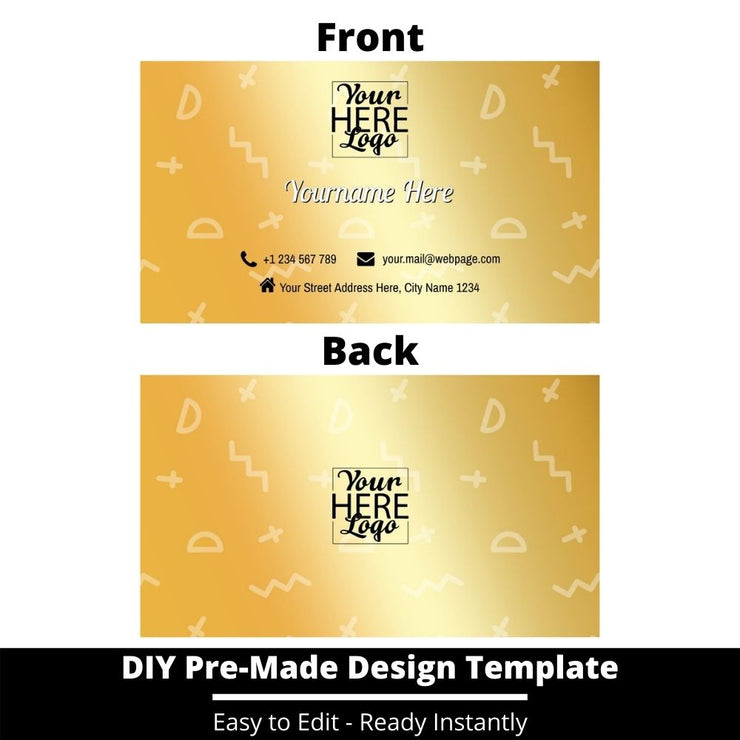 Business Card Design Template 210