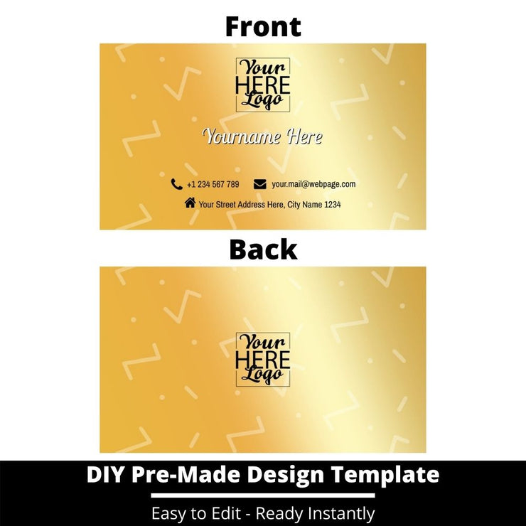 Business Card Design Template 214