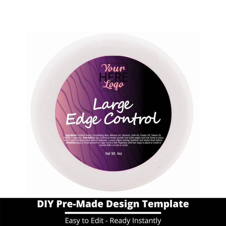 Large Edge Control Top Label Template 1