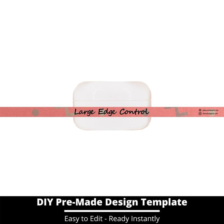Large Edge Control Side Label Template 27