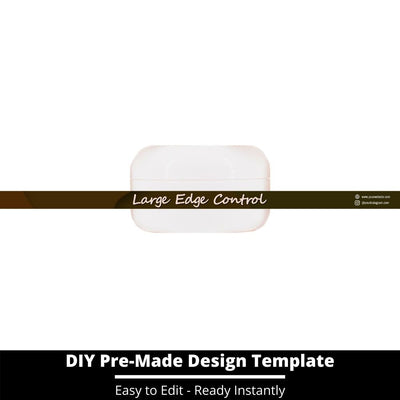 Large Edge Control Side Label Template 37