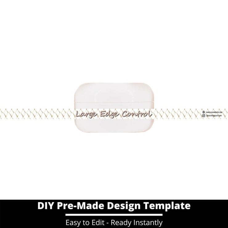 Large Edge Control Side Label Template 40