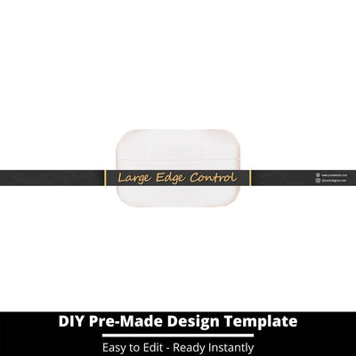 Large Edge Control Side Label Template 43