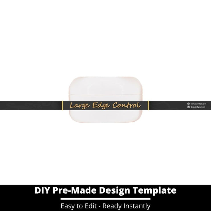 Large Edge Control Side Label Template 43