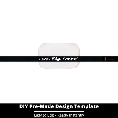Large Edge Control Side Label Template 50