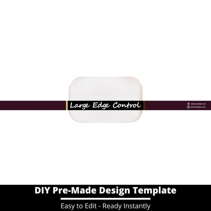 Large Edge Control Side Label Template 69
