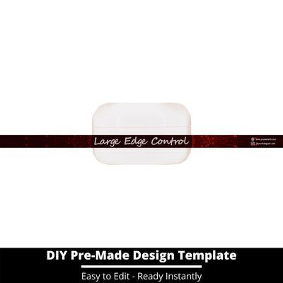 Large Edge Control Side Label Template 76
