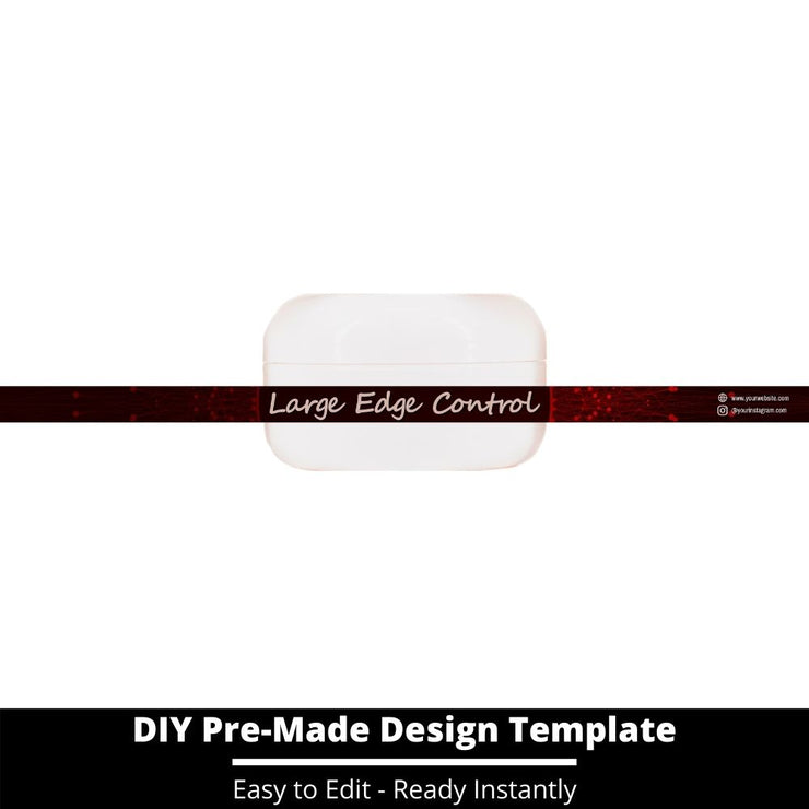 Large Edge Control Side Label Template 76