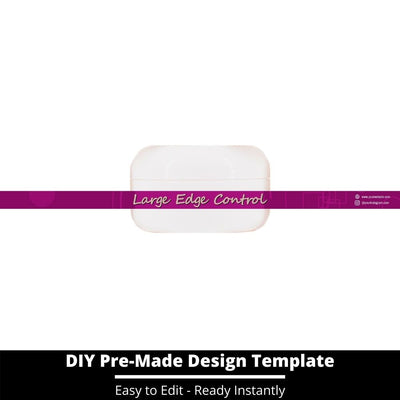 Large Edge Control Side Label Template 86