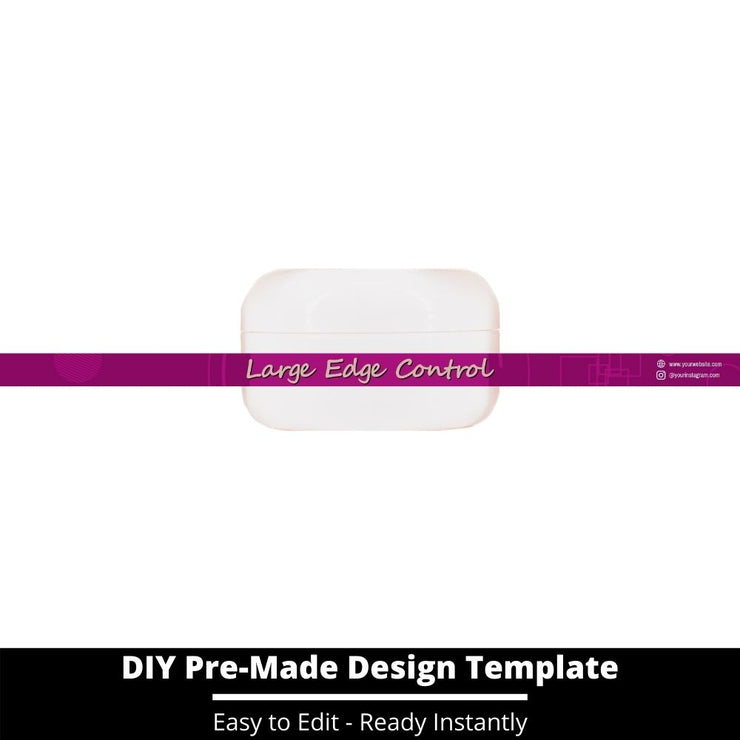 Large Edge Control Side Label Template 86