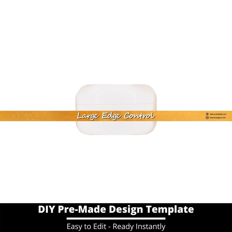 Large Edge Control Side Label Template 90