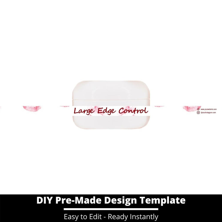 Large Edge Control Side Label Template 92