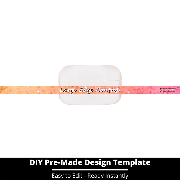 Large Edge Control Side Label Template 98