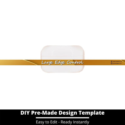 Large Edge Control Side Label Template 105