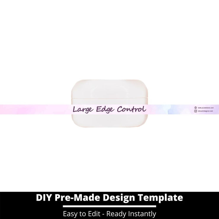 Large Edge Control Side Label Template 112