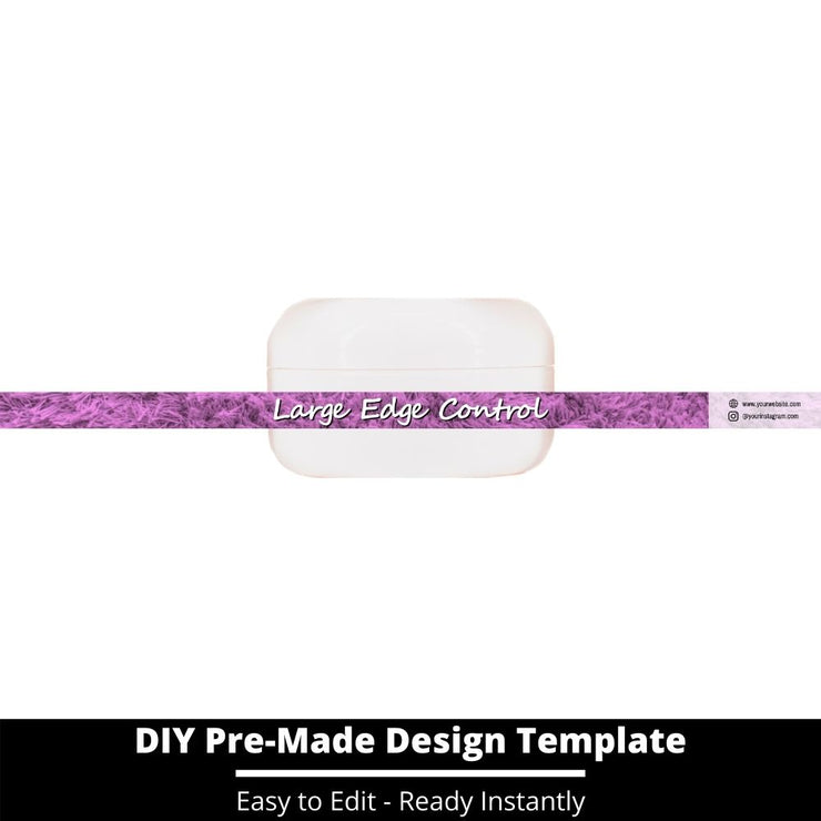 Large Edge Control Side Label Template 115