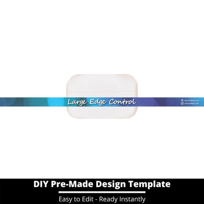 Large Edge Control Side Label Template 121