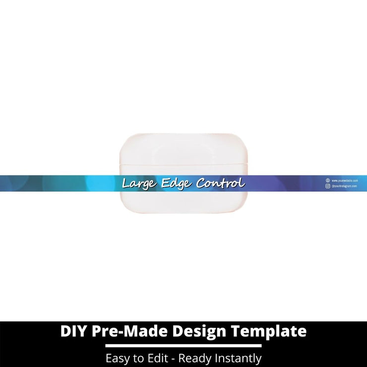 Large Edge Control Side Label Template 121