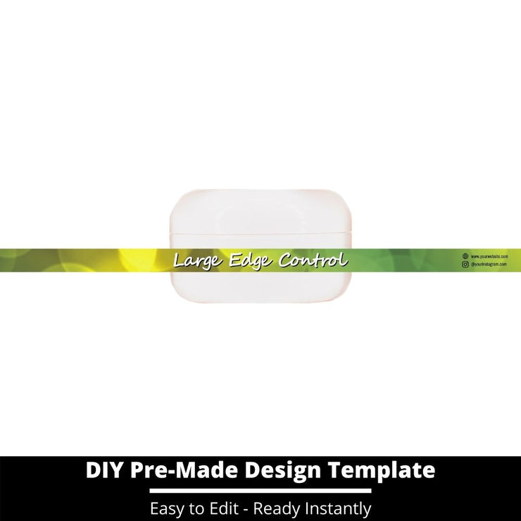 Large Edge Control Side Label Template 122