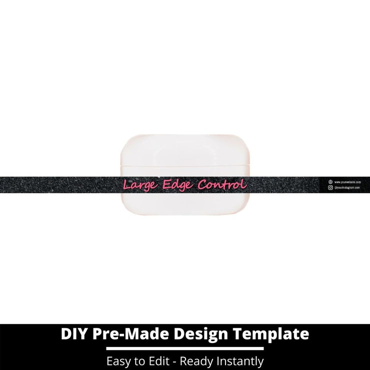 Large Edge Control Side Label Template 130