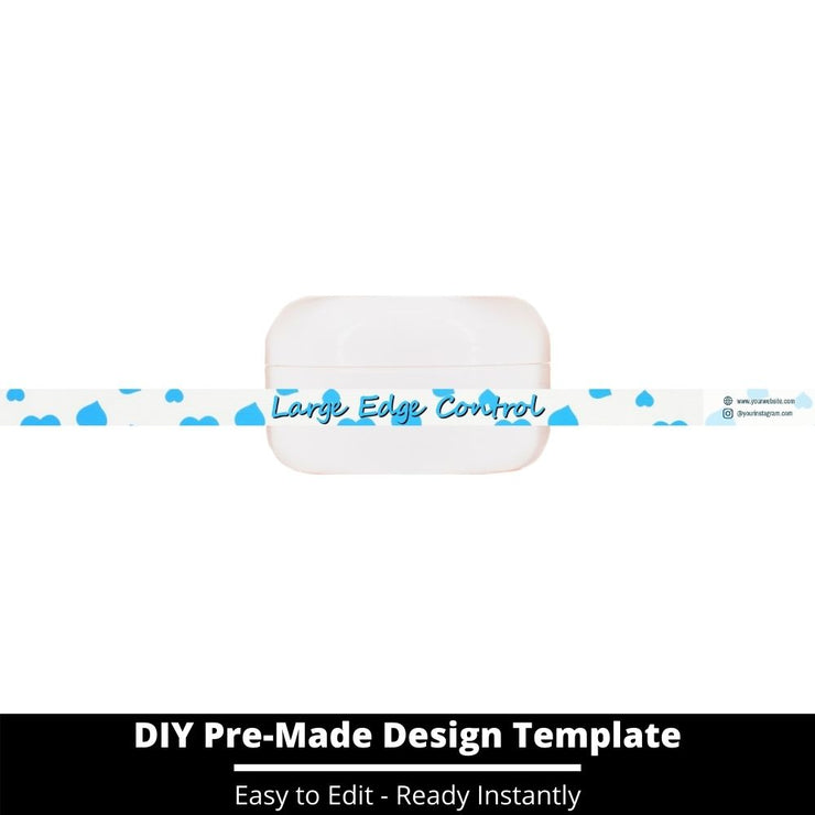 Large Edge Control Side Label Template 132