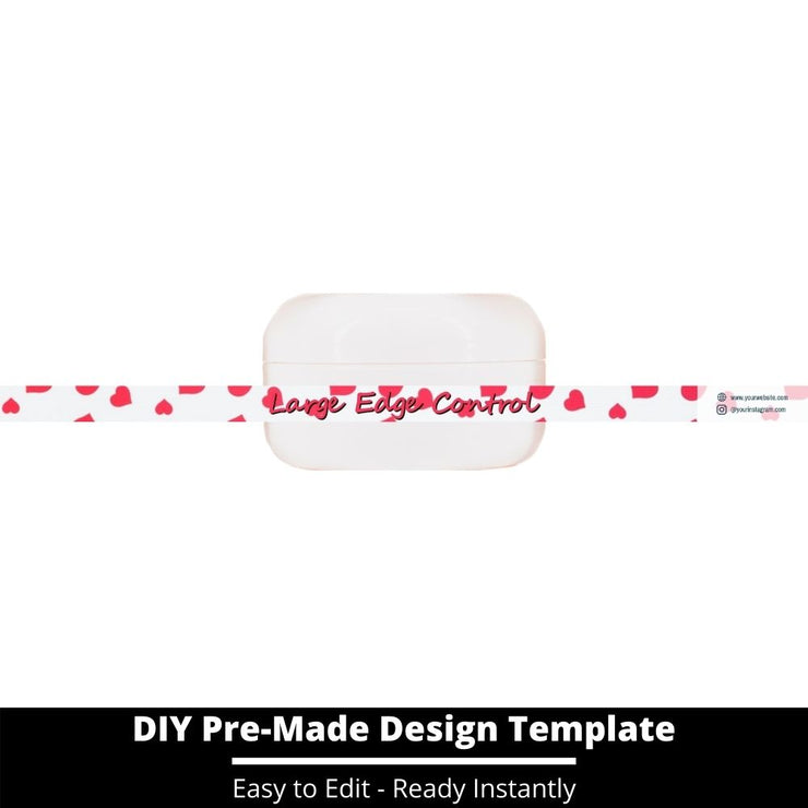 Large Edge Control Side Label Template 133