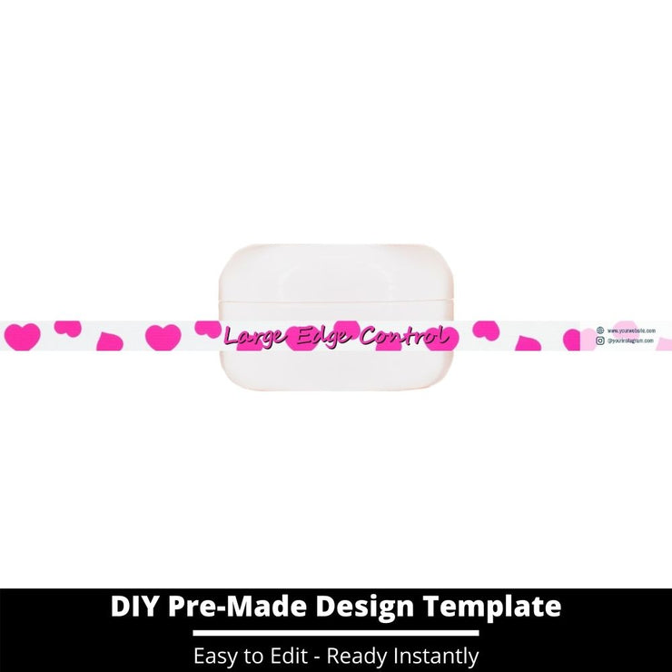 Large Edge Control Side Label Template 134