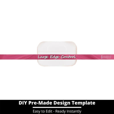 Large Edge Control Side Label Template 135