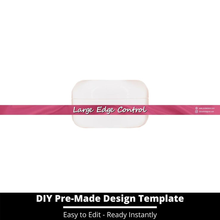 Large Edge Control Side Label Template 135