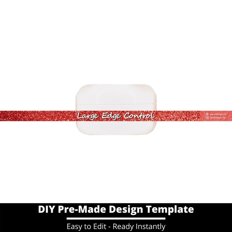 Large Edge Control Side Label Template 141