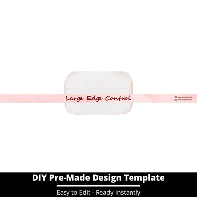 Large Edge Control Side Label Template 143