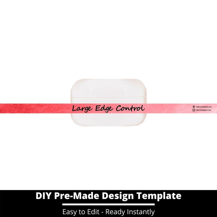 Large Edge Control Side Label Template 146