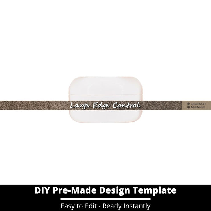 Large Edge Control Side Label Template 158