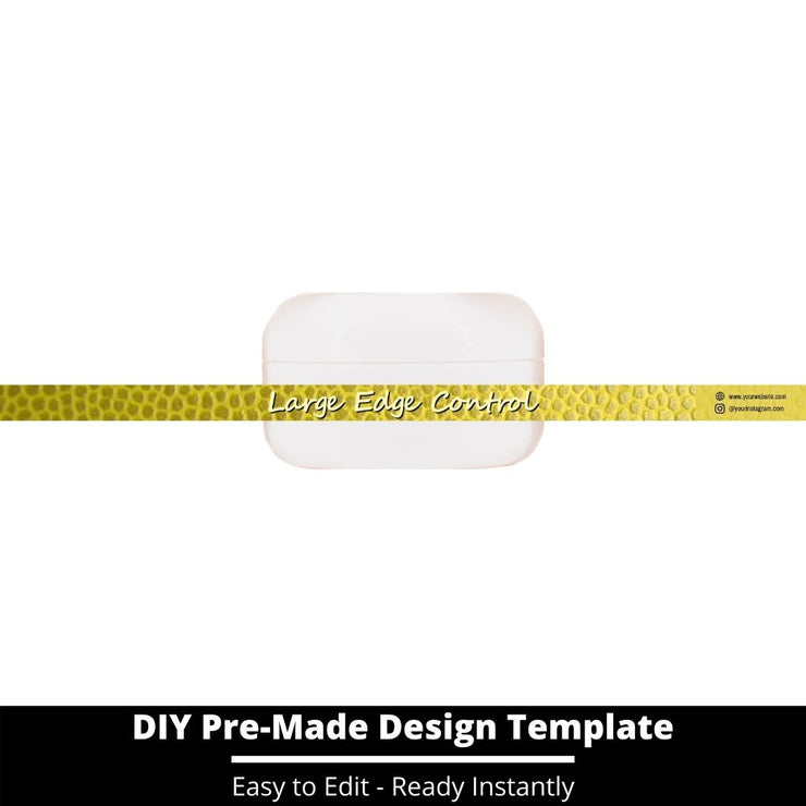 Large Edge Control Side Label Template 161