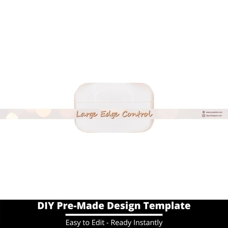 Large Edge Control Side Label Template 165