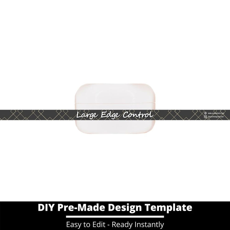 Large Edge Control Side Label Template 180