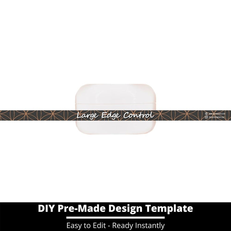 Large Edge Control Side Label Template 182