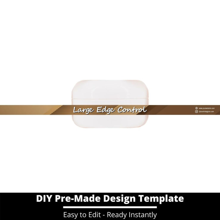 Large Edge Control Side Label Template 197