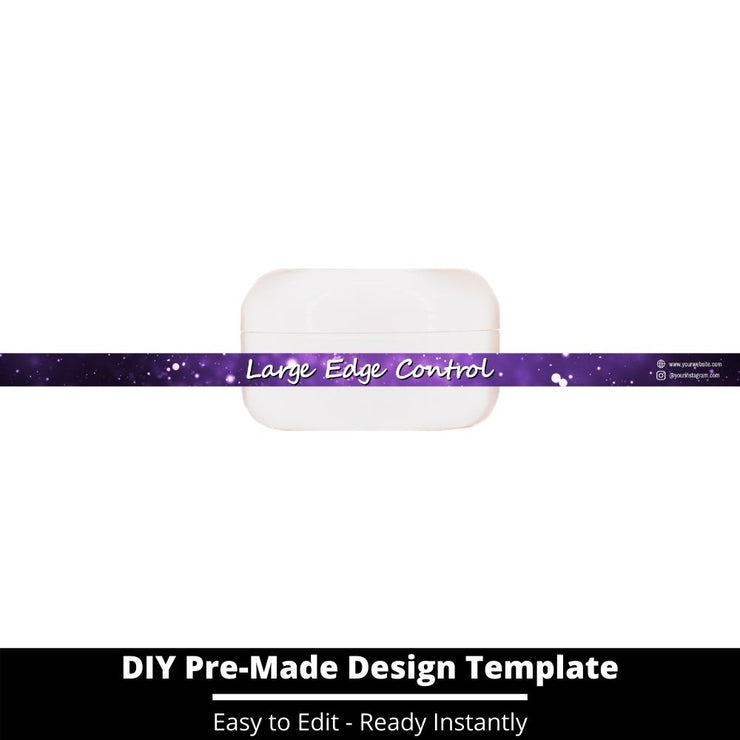 Large Edge Control Side Label Template 205