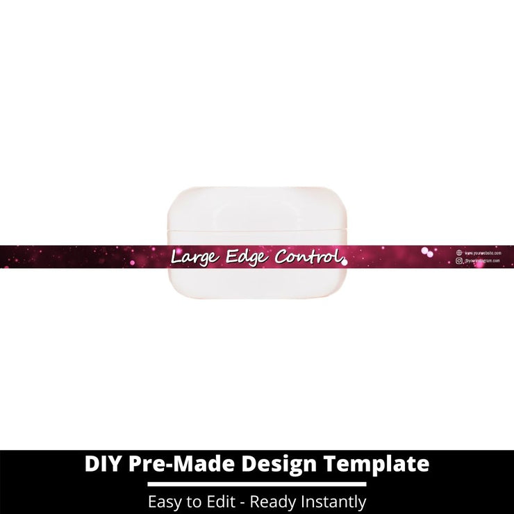 Large Edge Control Side Label Template 206