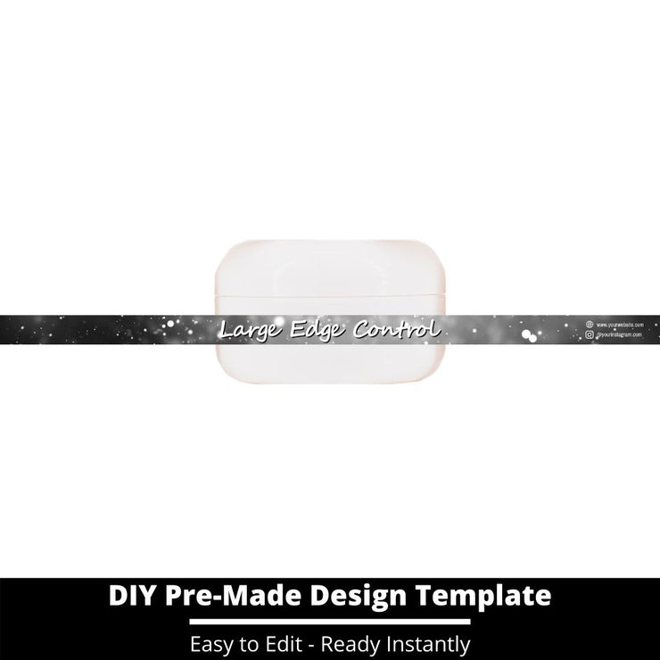 Large Edge Control Side Label Template 209