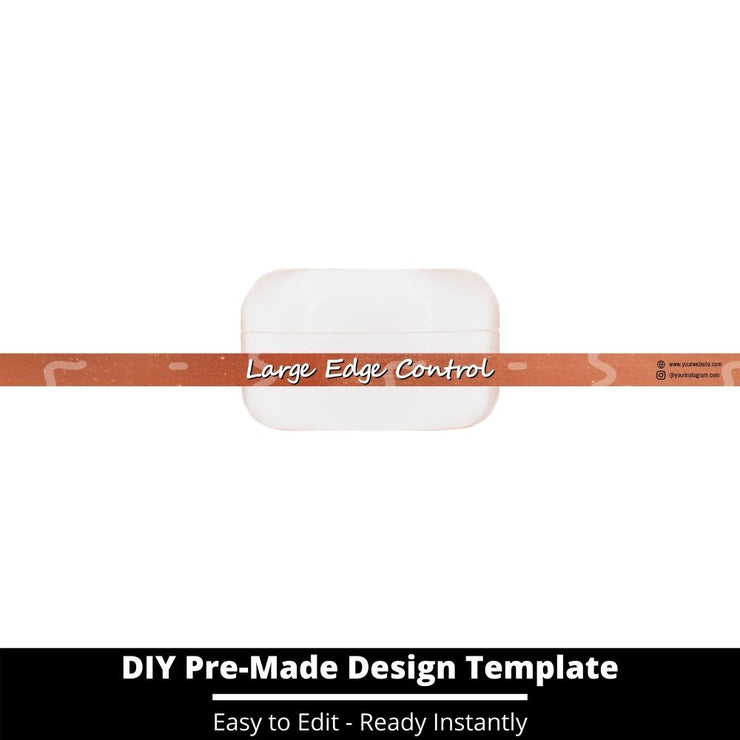 Large Edge Control Side Label Template 218
