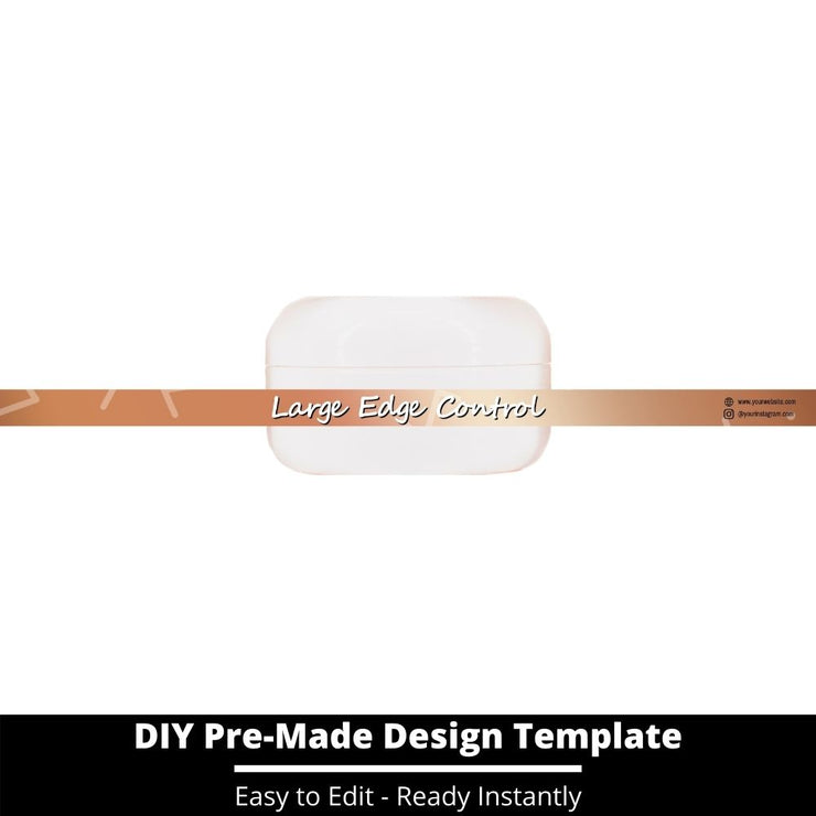Large Edge Control Side Label Template 219