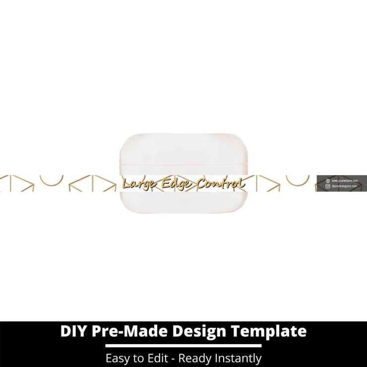 Large Edge Control Side Label Template 228